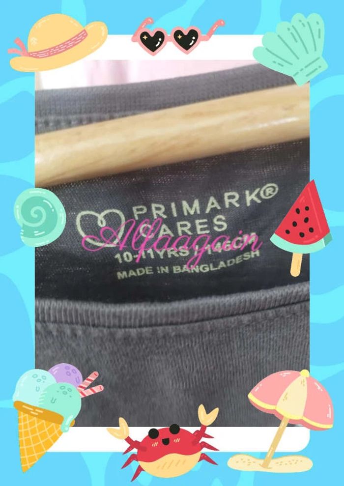 Lot t-shirts licornes Primark extenso rose gris 10ans - photo numéro 8