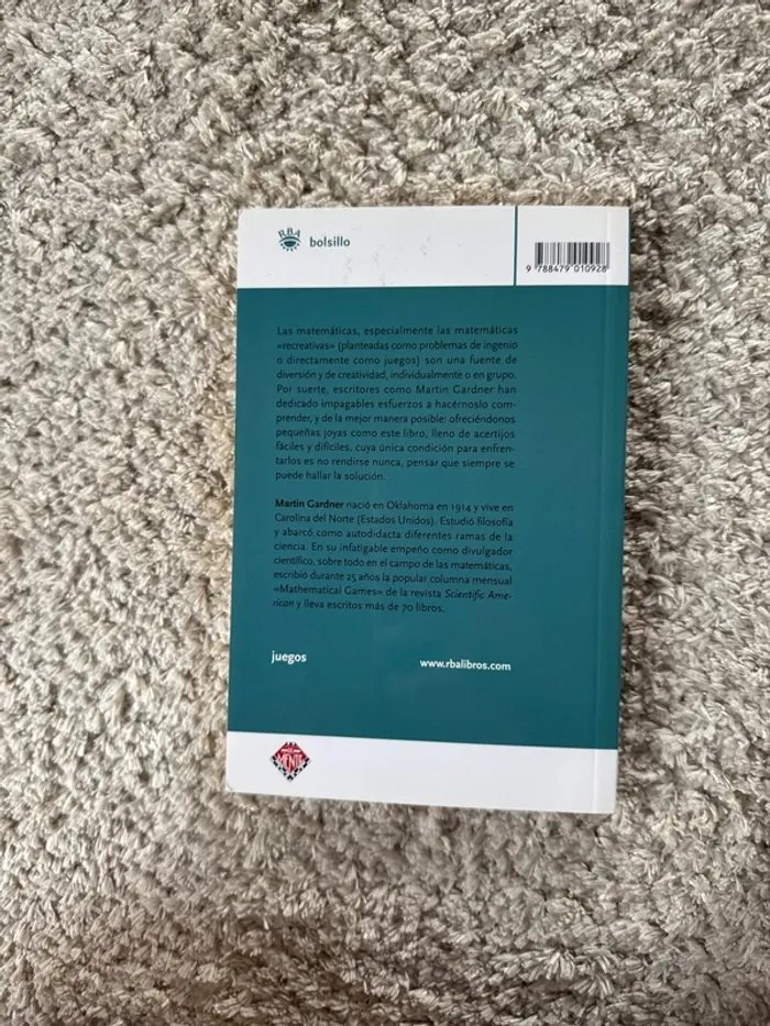 Livre matematicas para divertirse Martin gardner - photo numéro 3