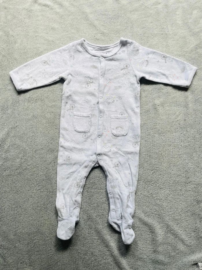 Pyjama velours, taille 12 mois