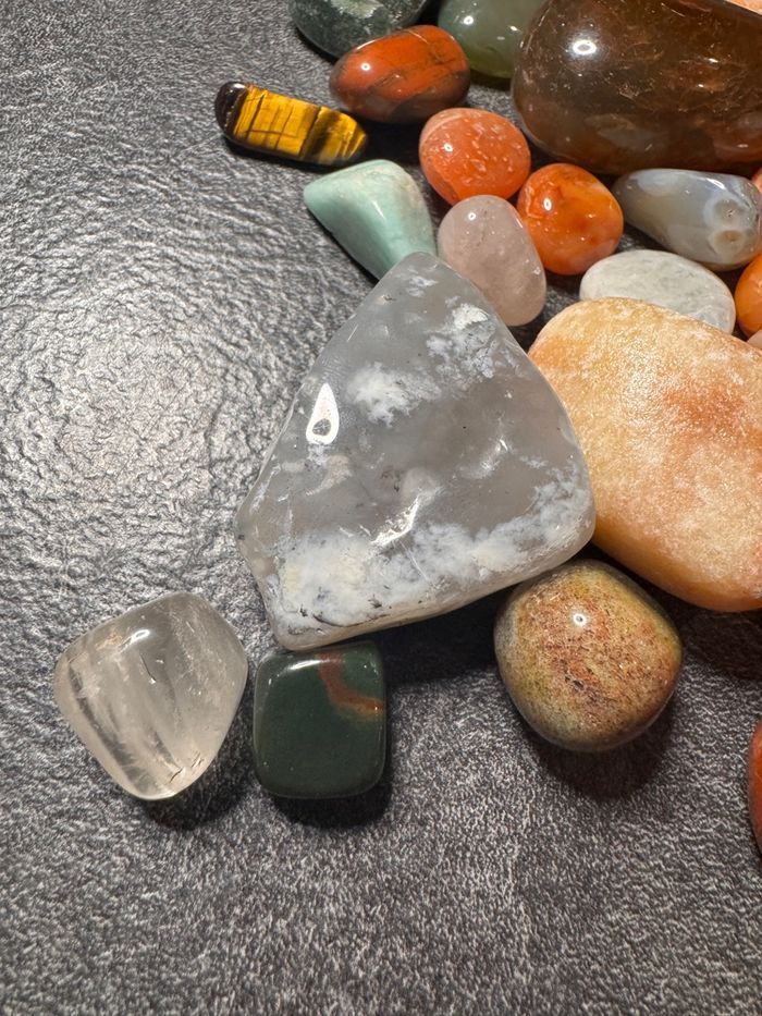 Lot pierres polies naturelles – mix tailles 462g - photo numéro 8