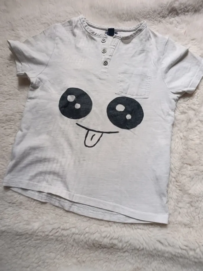 T-shirt blanc Kiabi