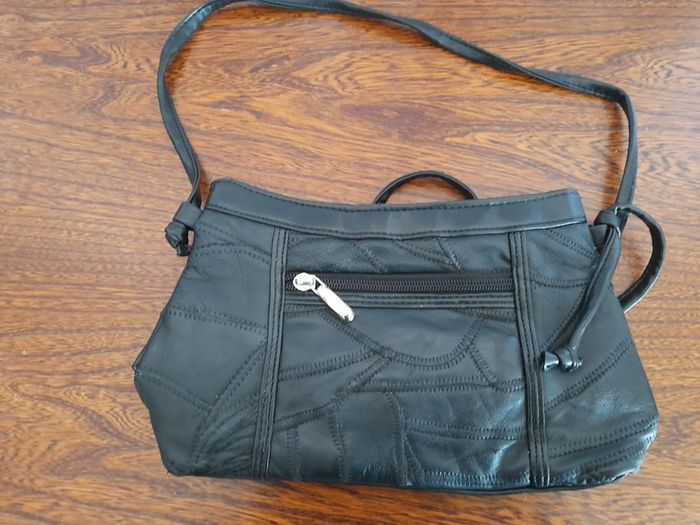 Sac en cuir noir