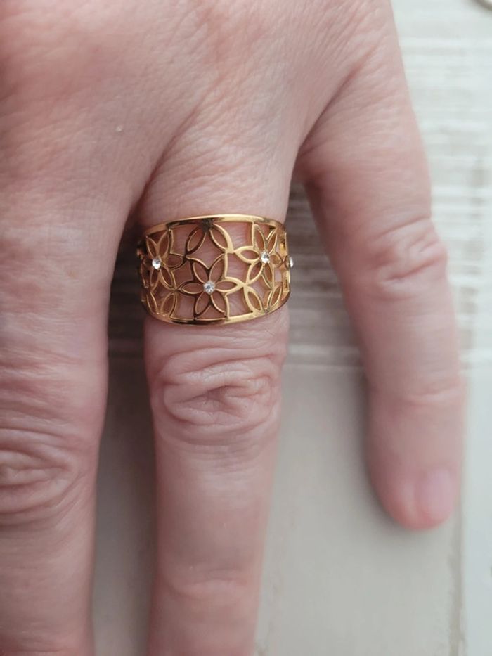 Bague en acier inoxydable taille 55 - photo numéro 4