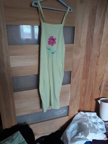 Robe bretelles vert baudet