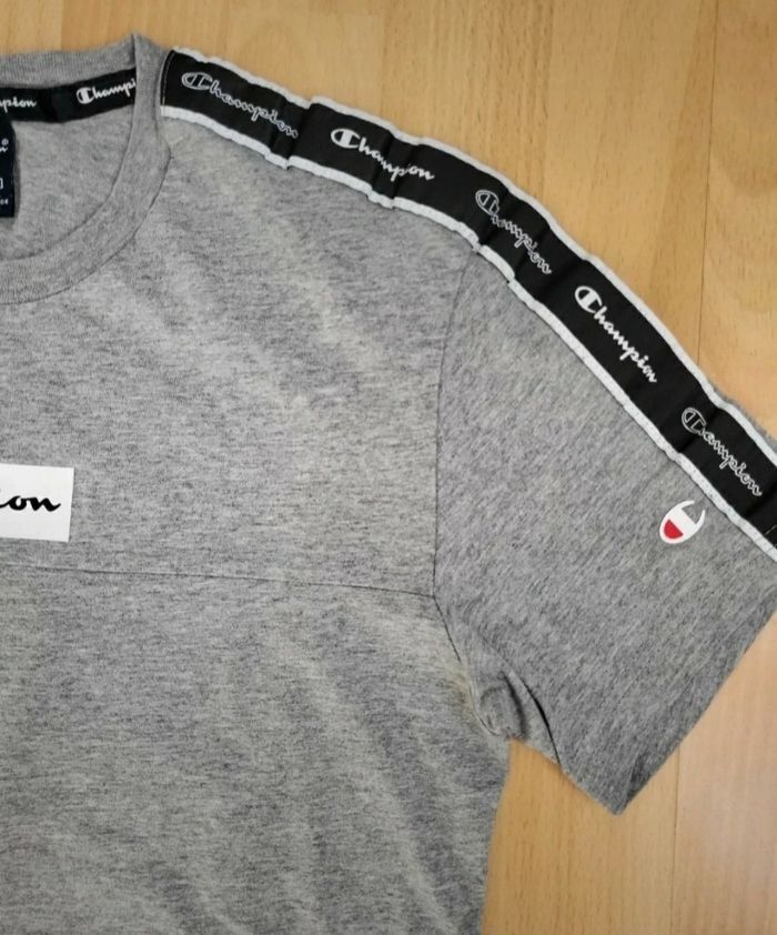 T-shirt manches courtes Champion gris 14 ans - photo numéro 3