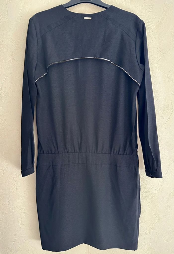 Robe casual noire manches longues col V femme taille 34 One step - photo numéro 5