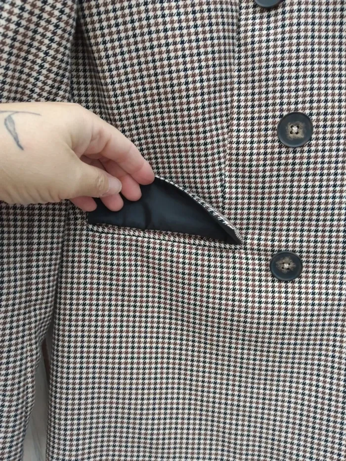 Veste blazer pied de poule - photo numéro 6