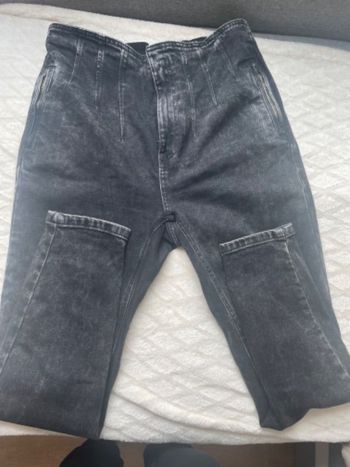 Jeans noir délavé
