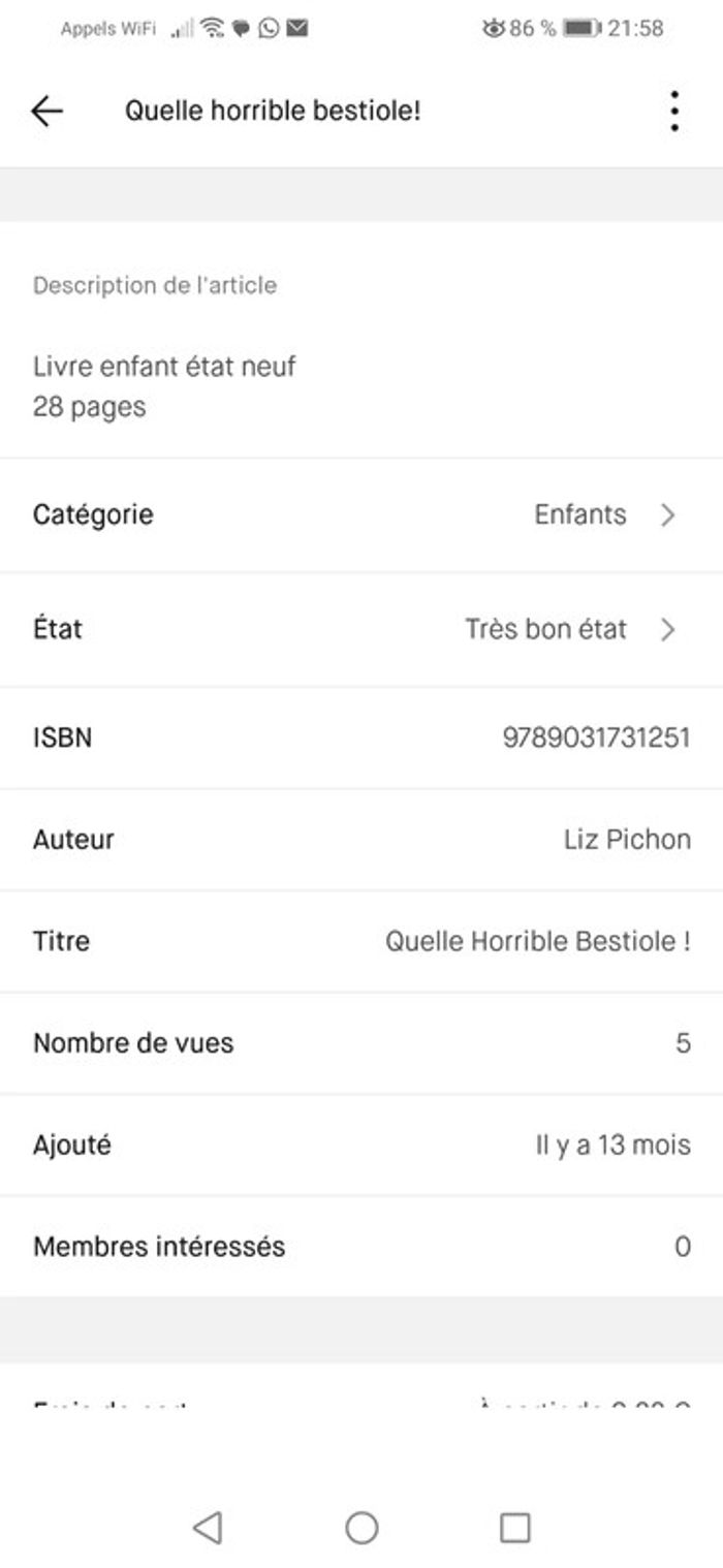 Quelle horrible bestiole - photo numéro 4