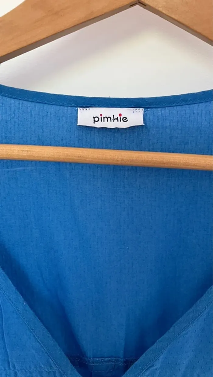 Blouse manches courtes lien pour resserrer - photo numéro 4