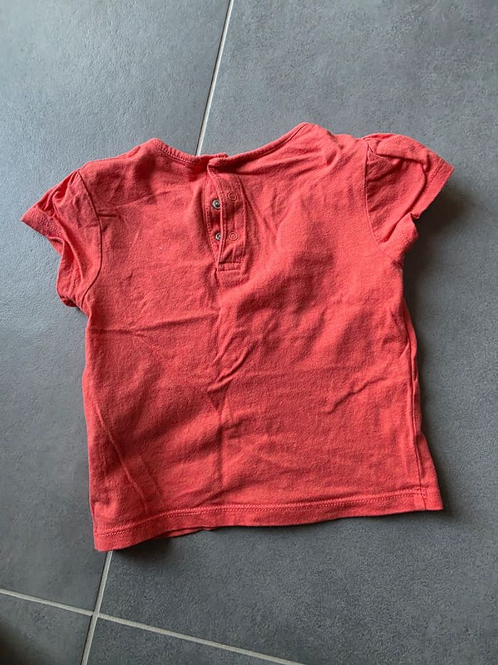t-shirt manches courtes 18 mois coeur - photo numéro 5
