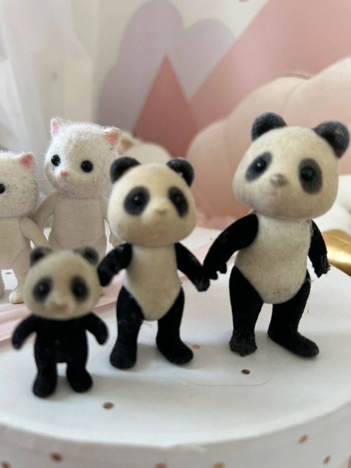 Famille panda et chat Sylvanian - photo numéro 2