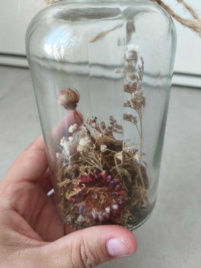 Fleurs séchées sous verre - photo numéro 3