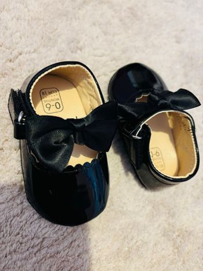 Chaussures bébé plates avec un petit nœud - photo numéro 2