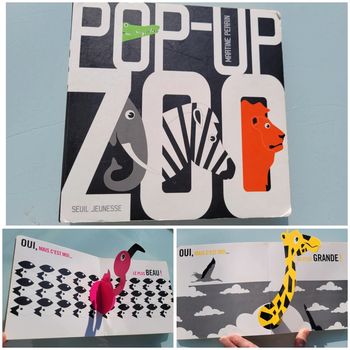 Superbe livre 🐊 Pop-up zoo 🦓 Seuil Jeunesse