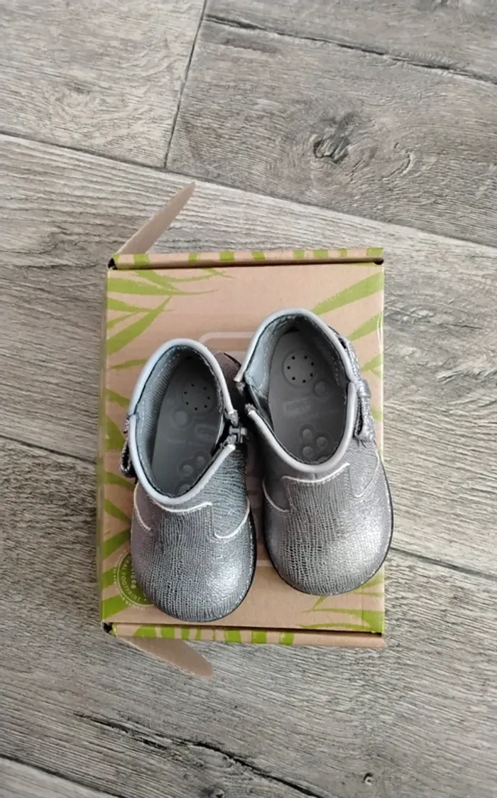 Bottines grises paillettes