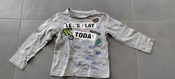 Tee-shirt manches longues 2-3 ans Tex 1€