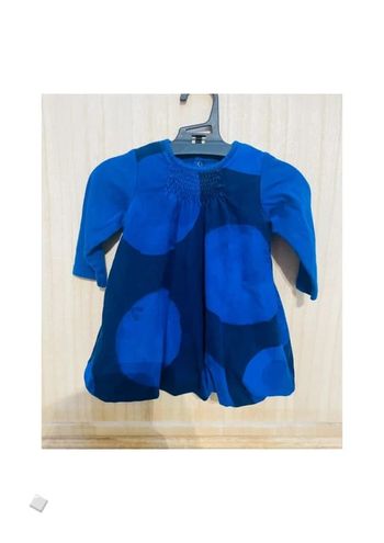 Robe automne/ hiver bleue - 6 mois