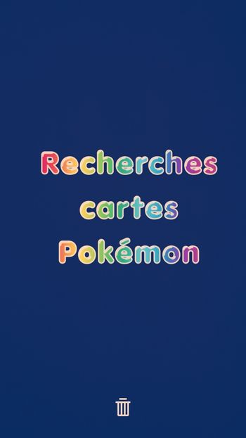 Recherches cartes Pokémon