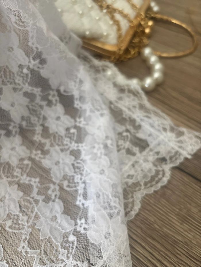 Sac blanc diademe châle ceinture mariage TU - photo numéro 10