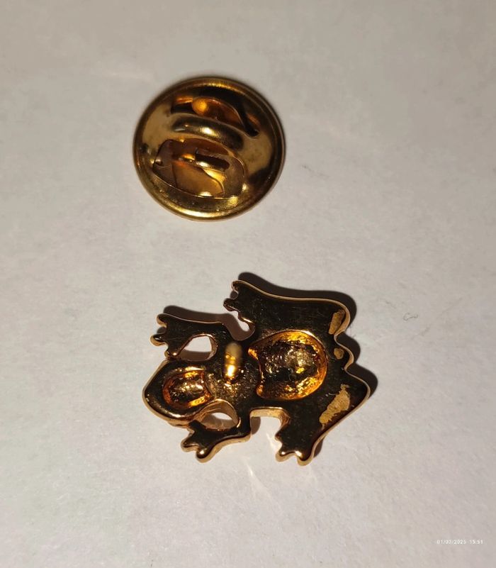 Broche doré grenouille Ballou reg'd - photo numéro 5