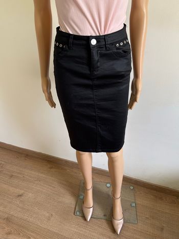 Jupe noire mi longue Morgan taille 34 jamais portée