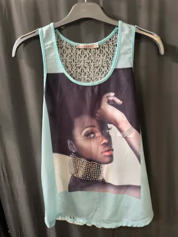 245462 débardeur vert femme TU Azara
