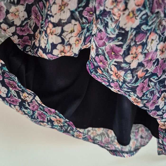 Robe fleurie mi longue en mousseline très bon état - TQF Collection - Taille M : 38 - 40 - photo numéro 5