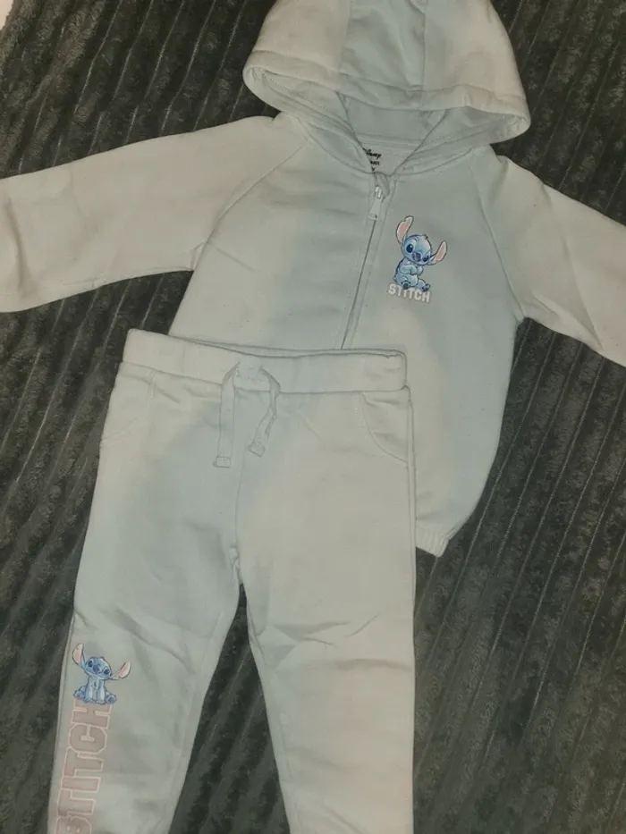 Ensemble stitch jogging bleu ciel - photo numéro 2