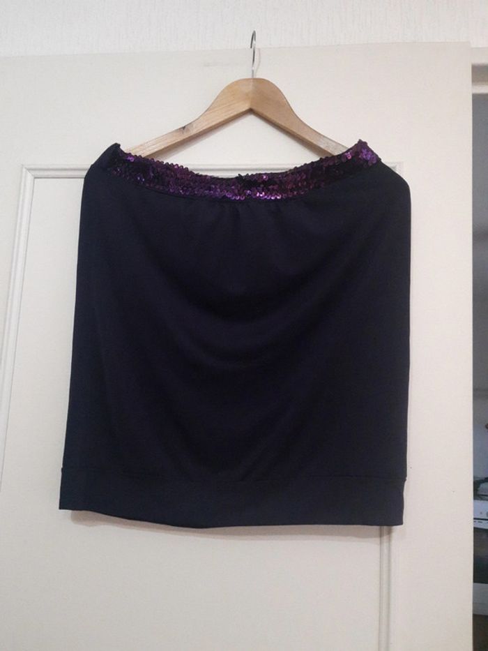 Top bustier violet