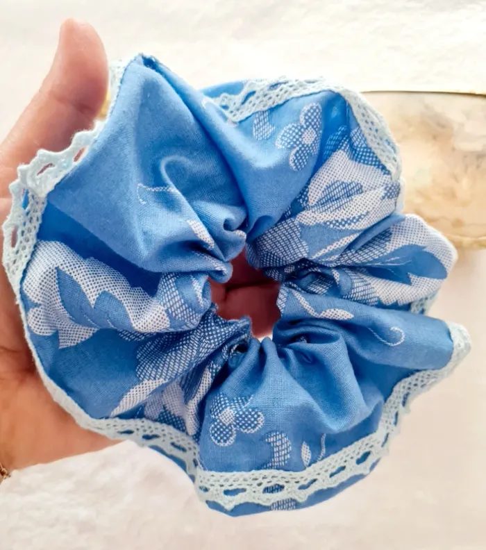 Chouchou vintage dentelle - photo numéro 2