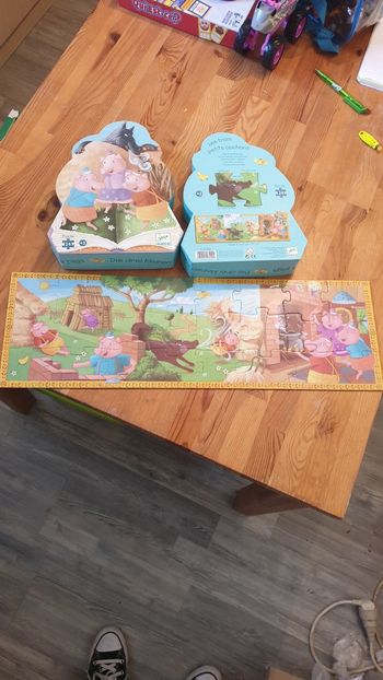 Puzzle 3 petits cochons