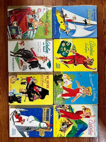 Lot de 8 livres rares anciens Caroline Pierre Probst Grands albums Hachette jeunesse