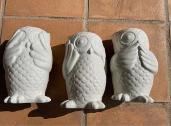 Statuettes hiboux décoratives