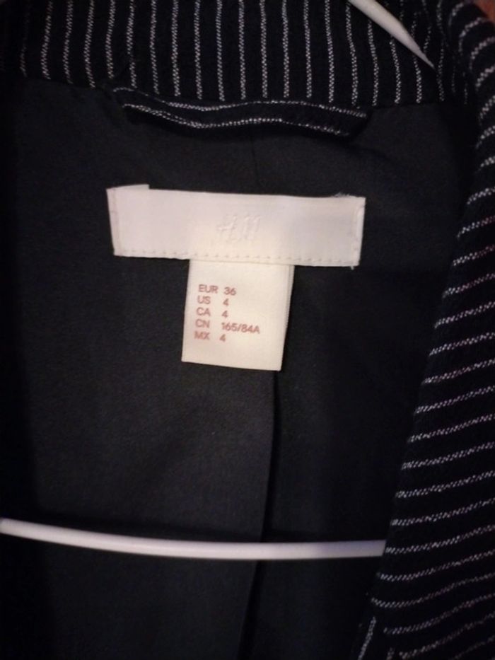 Veste blazer rayée - photo numéro 2