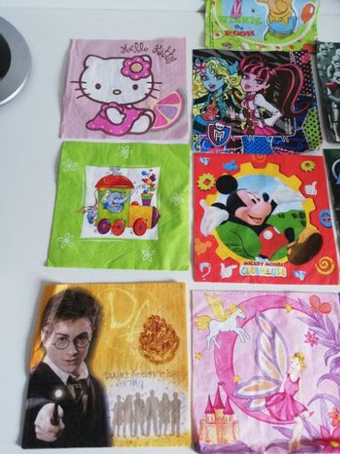 Lot de 10 serviettes en papier pour serviettes loisirs créatifs - photo numéro 2