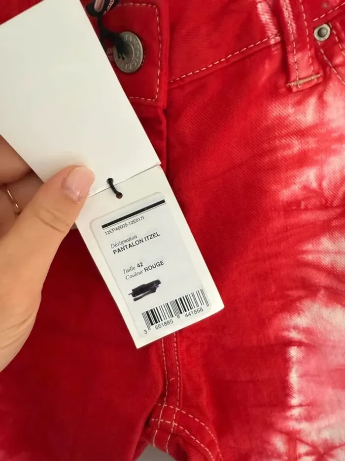 Pantalon rouge Isabel Marant - photo numéro 6