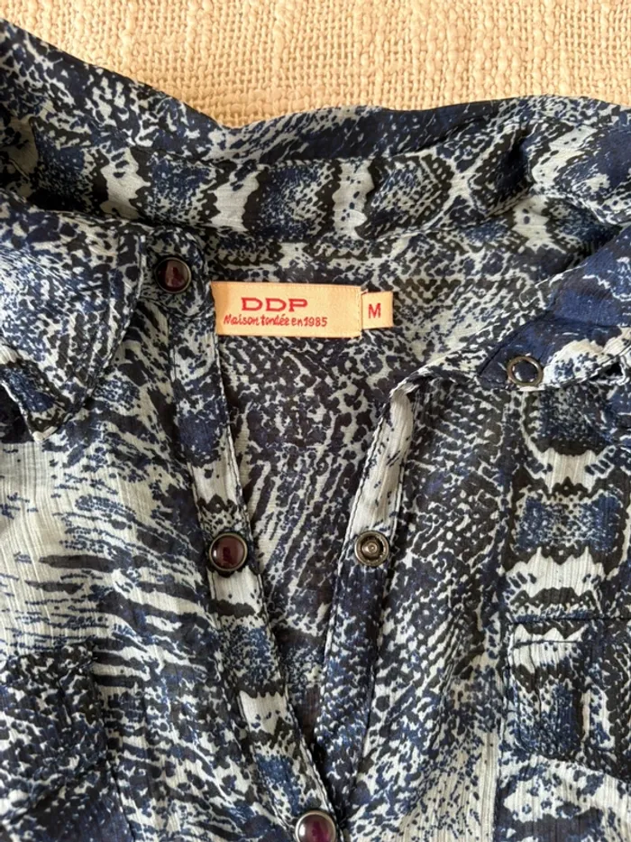Blouse, DDP, bleu, taille M été - photo numéro 6