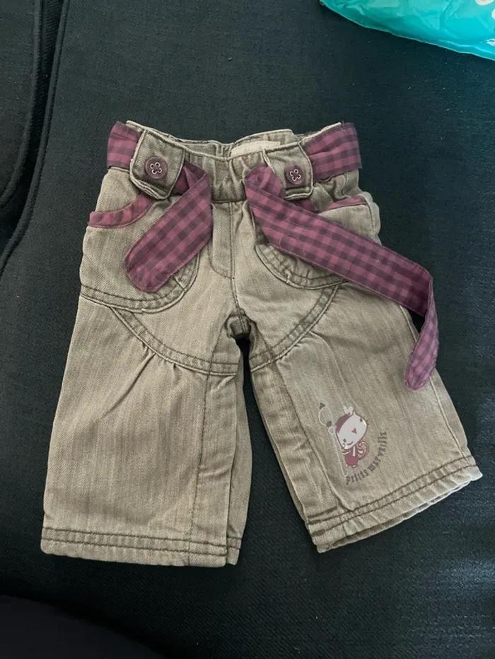 Pantalon jeans fille