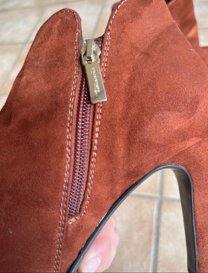 👠 Escarpins à talons aiguilles Tamaris – Marron (Taille 39) - photo numéro 3