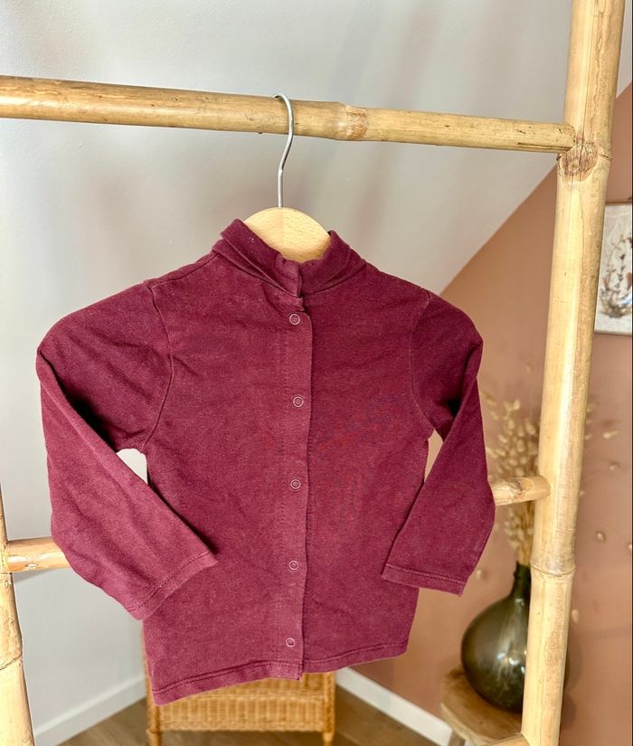 đ Teeshirt bordeaux Kiabi taille 12 mois đ - photo numĂ©ro 2