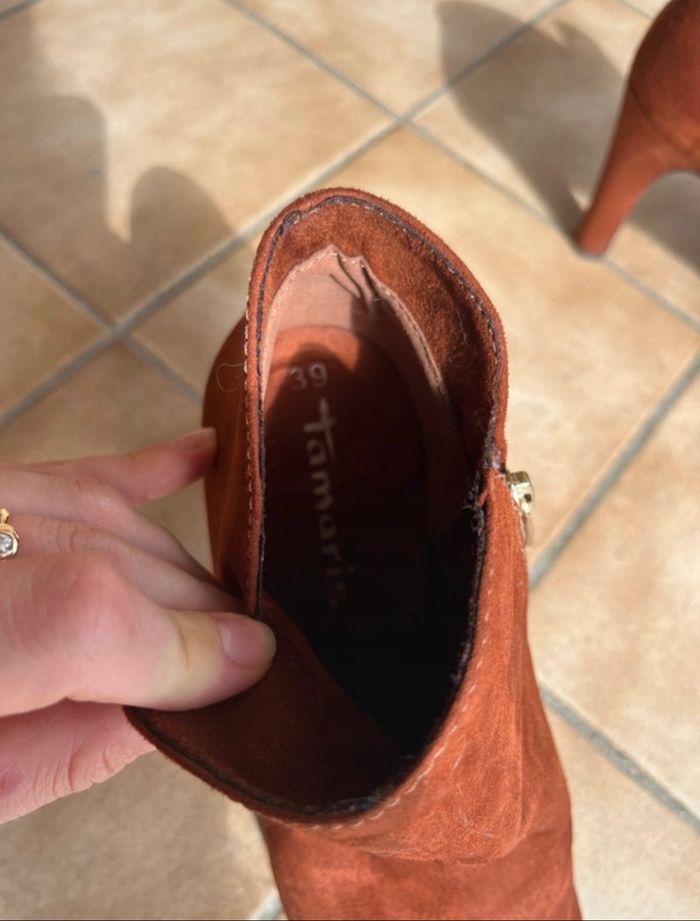 👠 Escarpins à talons aiguilles Tamaris – Marron (Taille 39) - photo numéro 4