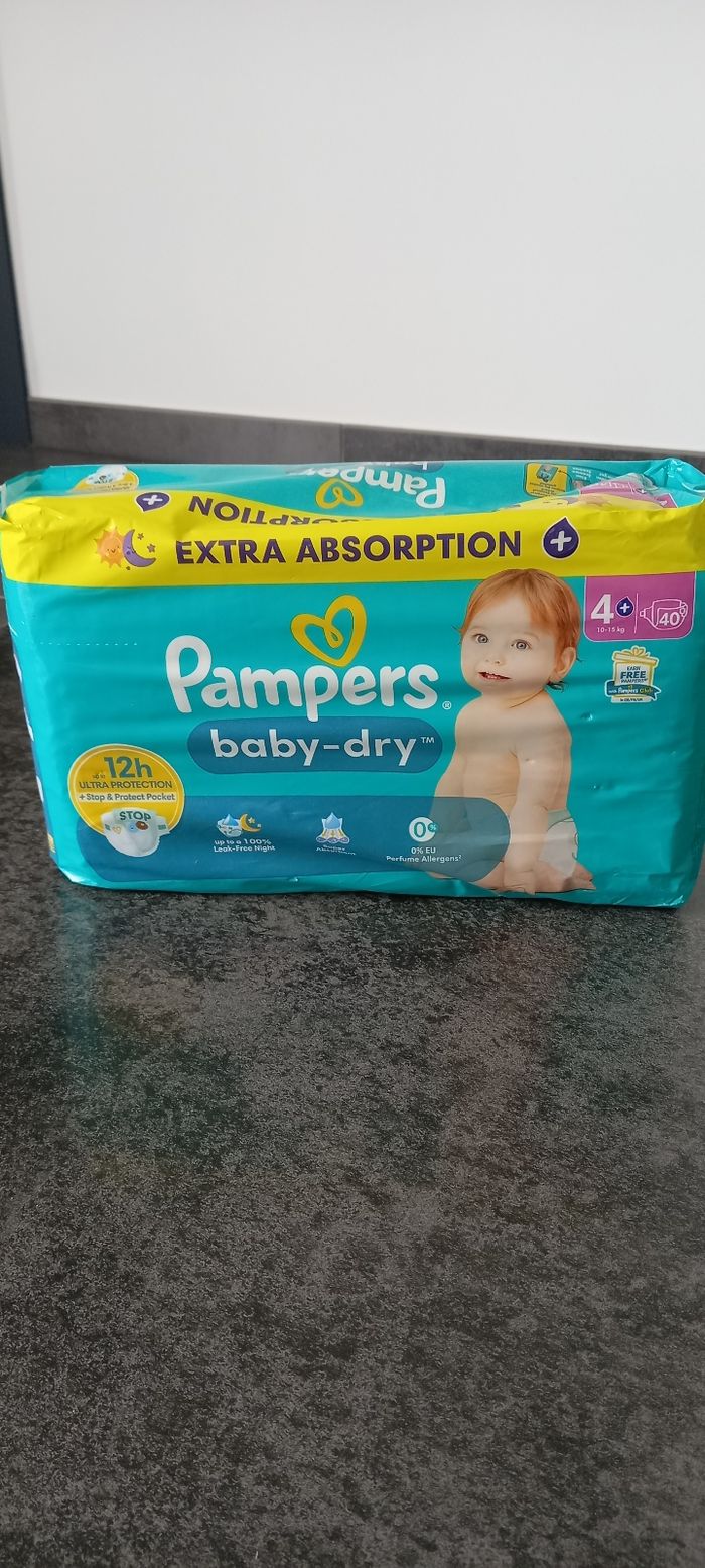 Pampers baby-dry taille 4+ - photo numéro 2