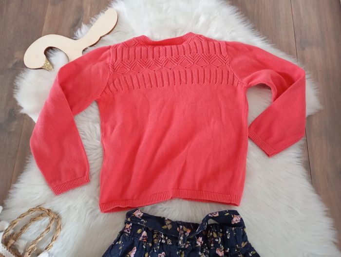 LC kids by little cigogne 🔆 ensemble short liberty + gilet ajouré 4 ans - photo numéro 10