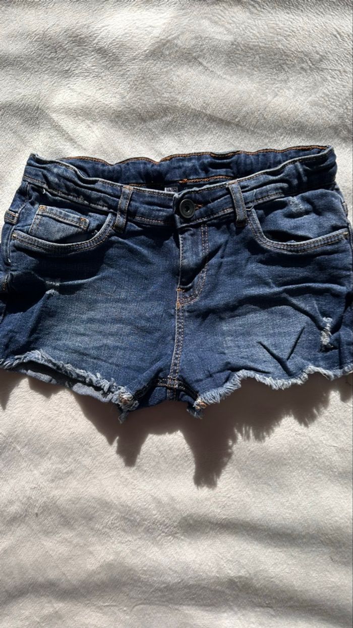 Short en jeans bleu 11/12 ans - photo numéro 2