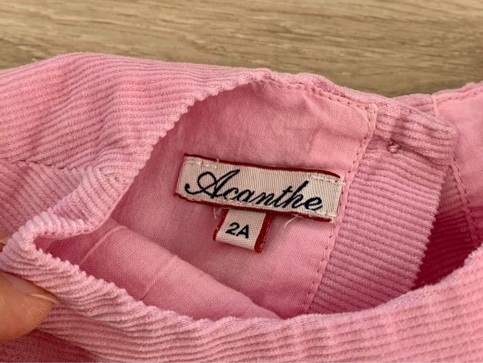 Robe en velour 2 ans - photo numéro 2