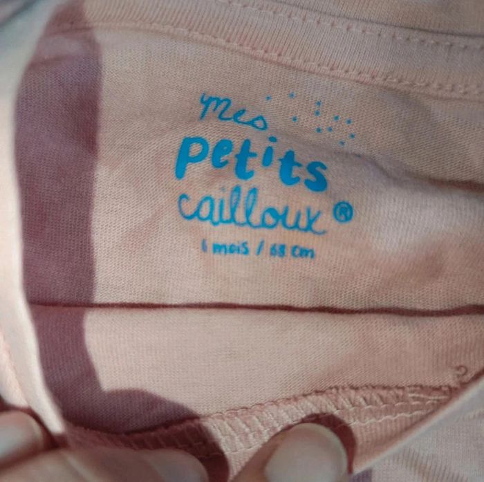 🩵 Tshirt manche longue taille 6 mois mes petits cailloux 🩷 - photo numéro 3