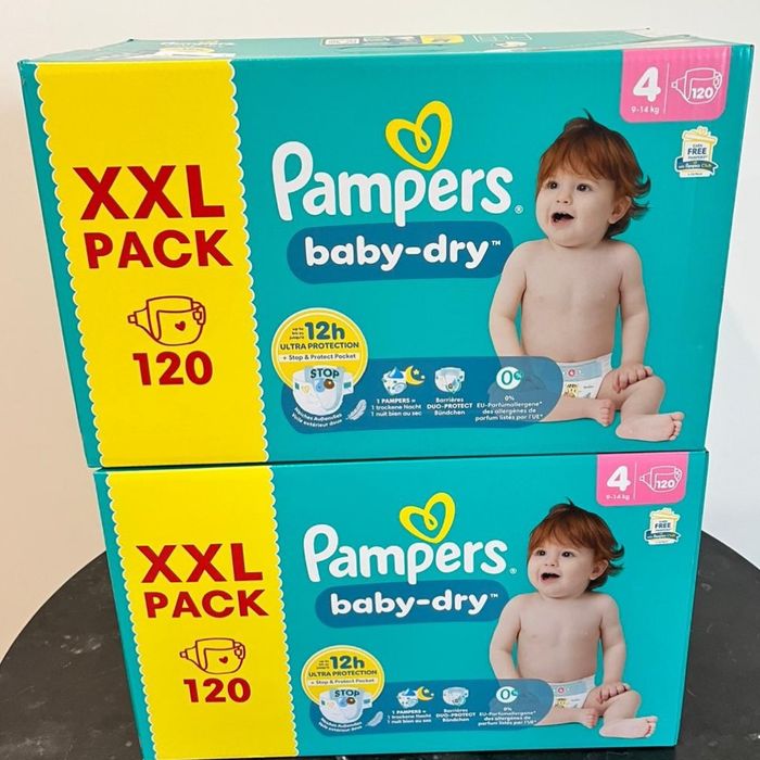 Pampers Baby-Dry Taille 4– 240 couches