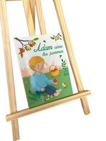 Livre cartonné Adam aime les pommes
