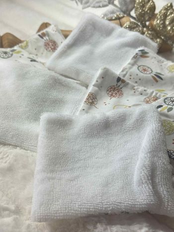 Lot 8 lingettes lavables dreamcatcher bambou 